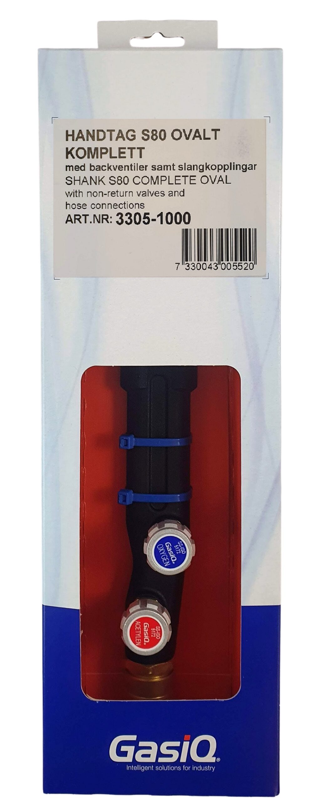S80 Oval Handle Complete with Non-Return Valves